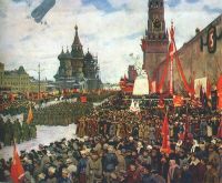 1923 Парад Красной армии. Х., м. 89,5х111. ГТГ - Юон