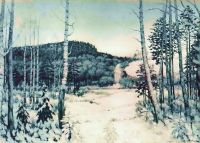 1944 Зимний рассвет. X., м. 107,3х152,4. Тбилиси - Юон