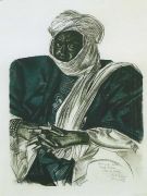 Африканский султан. (Mohamed Salek, dit Doud Moura, Sultan du Onadai. Fort Lamy).  - Яковлев