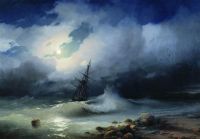 Бурное море ночью. 1853 - Айвазовский