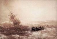 Буря. Прощание с кораблем. 1899 - Айвазовский