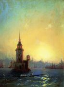 Вид Леандровой башни в Константинополе. 1848 - Айвазовский
