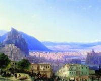 Вид Тифлиса от Сейд-Абаза. 1868 - Айвазовский