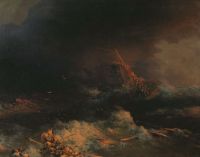 Крушение корабля Ингерманланд в Скагерраке в ночь на 30 августа 1842 года. 1876 - Айвазовский