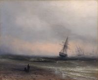 Морской пейзаж в Крыму. 1866 - Айвазовский