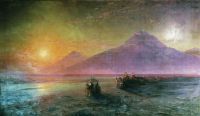 Сошествие Ноя с горы Арарат. 1870-е - Айвазовский