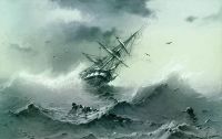 Тонущий корабль. 1854 - Айвазовский
