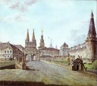 Вид Москвы около Иверских ворот Кремля. 1800 - Алексеев