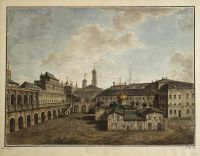 Вид на Теремной дворец и собор Спаса на Бору - Алексеев