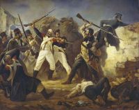 Подвиг гренадера лейб-гвардии Финляндского полка Л. Коренного в битве под Лейпцигом в 1813 году. 1846  - Бабаев