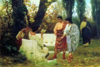 Римский поэт Катулл, читающий друзьям свои произведения. 1885 - Бакалович