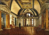 Вид Аполлонова зала в Зимнем дворце  - Беллер