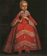 Портрет Е.Н.Тишининой в детстве. 1758  - Березин