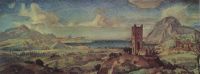 Горный пейзаж с морским заливом. 1930-е - Богаевский