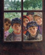 Дети в окне - Богданов-Бельский