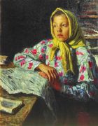 Портрет девочки. 1910-е 88x79 Владимир - Богданов-Бельский