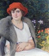 Портрет жены художника - Богданов-Бельский