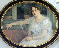 Портрет молодой женщины, н. ХХ в. 103,5x82,5 - Богданов-Бельский