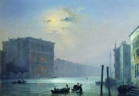 Лунная ночь. Большой канал в Венеции. 1850-е - Боголюбов