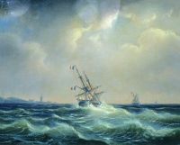 Море в непогоду. 1871 - Боголюбов