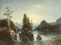Разлив реки Вохти. Финляндия. 1853 - Боголюбов