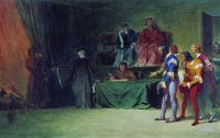 Мозаичисты перед судом трех в Венеции. 1866 - Бронников