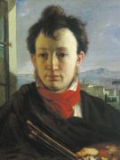 Автопортрет с палитрой и кистями в руке. 1805—1806 - Варнек