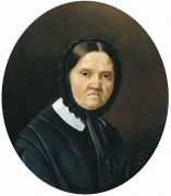 Портрет Е.А. Аникеевой, сестры художника, в старости. 1864  - Васильев