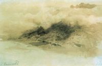 Горы в облаках. 1873 - Васильев