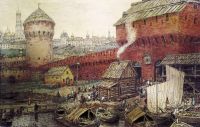 Спасские Водяные ворота Китай-города в XVII веке. 1922 - Васнецов