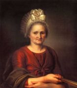 Портрет А.Л.Венециановой, матери художника. 1801  - Венецианов