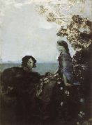 Гамлет и Офелия. 1888 - Врубель