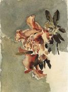 Красная азалия (Два цветка). 1886-1887 - Врубель
