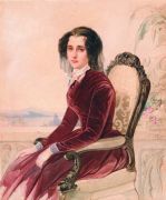 Дама в багряном, 1848г. - Гау