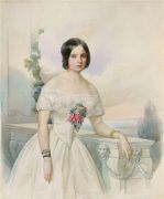 Женский портрет. 1850-е  - Гау