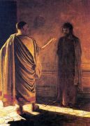 «Что есть истина». Христос и Пилат. 1890 ] - Ге