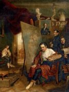 В мастерской художника В.А.Голике. 1832  - Голике
