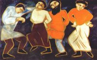 goncharova_peasants_dancing_1911 - Гончарова