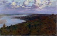 Волжский пейзаж. 13x20,1 1902 - Горюшкин-Сорокопудов