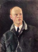 1934 Портрет композитора С.С.Прокофьева. Х.,м. 91.5x70.5 Астрахань - Грабарь