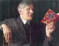 1935 Портрет К.И.Чуковского. Холст, масло. 50.7x87 КМРИ - Грабарь