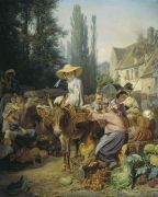 Рынок в Фонтенбло. 1864. - Грузинский