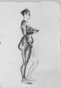 1921 Женская фигура. Б.,к. 29,8х21 Ссх - Дейнека