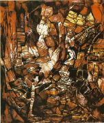 «Композиция навеянная Вагнером», 1965, масло, холст, Исчезнувшая работа - Ершов