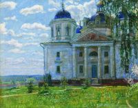 Пейзаж с церковью - Жуковский