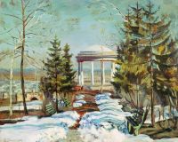 Ранняя весна (Беседка в парке). 1910 - Жуковский