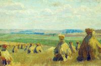 Снопы. Сжатое поле. 1897 - Жуковский