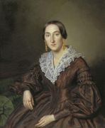 Портрет Н.В.Евреиновой. 1840  - Заболотский