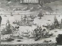 4 пленных Шведских фрегата, введённые в Неву после победы в битве при Гренгаме, конец 1720-х - Зубов