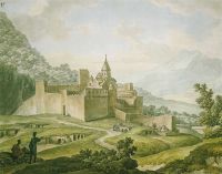 Крепость-монастырь в Грузии. 1804  - Иванов